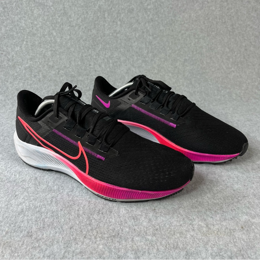 Nike Air Zoom Pegasus 40 Black Pink Running Shoes 10.5 Mens CW7356-011